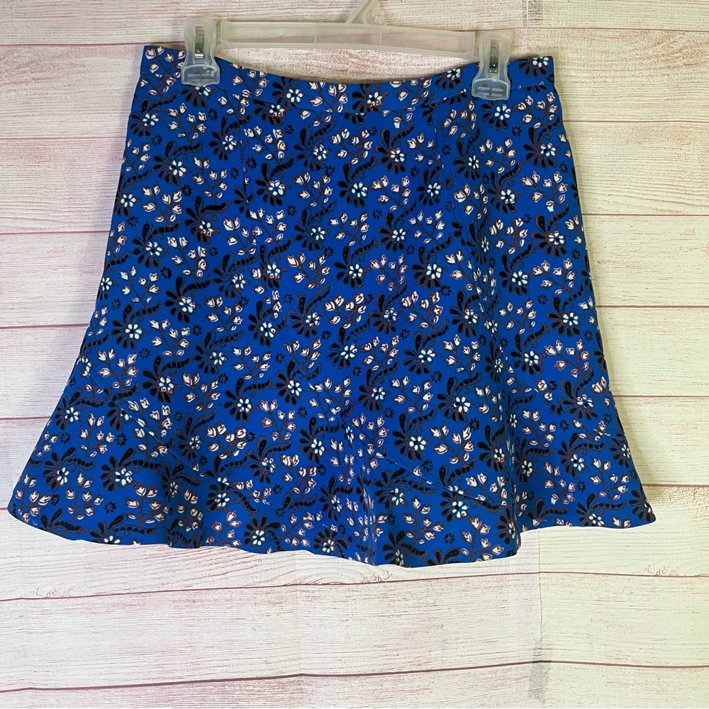 J.Crew Black Label Floral‎ Skirt Size 6